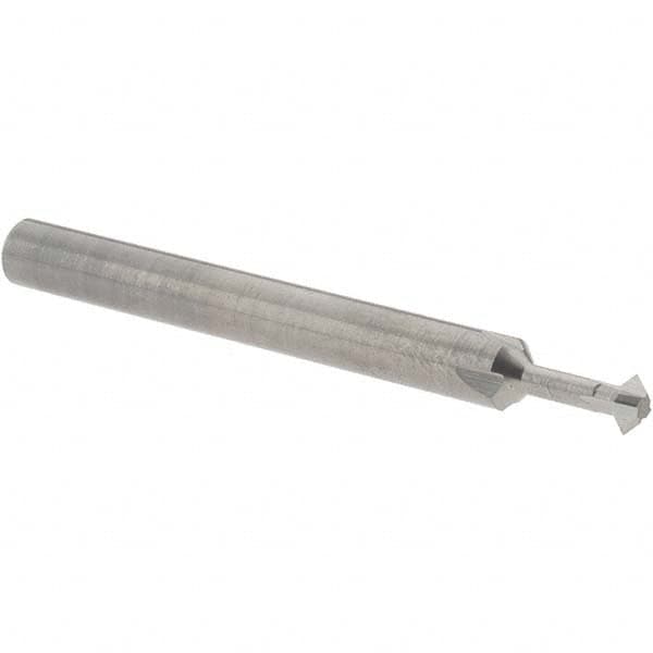 Accupro - 5/32° 5/32" Cut Diam, 0.078" Cut Width, 3/16" Shank, Solid Carbide Double-Angle Cutter - USA Tool & Supply