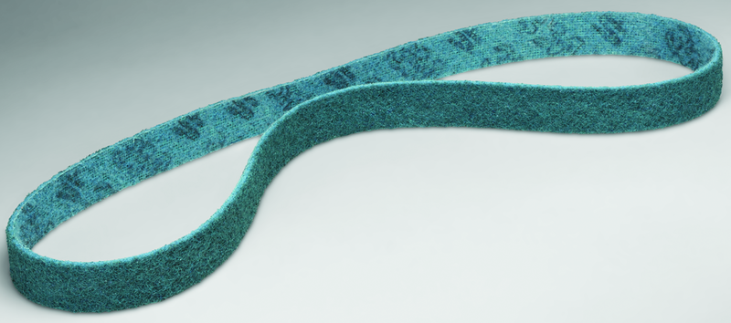 2 x 48" - Very Fine - Blue Surface Scotch-Brite Conditioning Belt - USA Tool & Supply