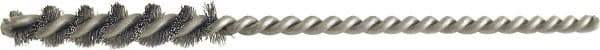 Brush Research Mfg. - 1" Long Stainless Steel Deburring Brush - 3" OAL, 0.003" Wire Diam, 0.083" Shank Diam - USA Tool & Supply