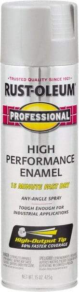 Rust-Oleum - Stainless Steel, Gloss, Rust Proof Enamel Spray Paint - 14 Sq Ft per Can, 15 oz Container, Use on Multipurpose - USA Tool & Supply