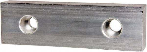 Gibraltar - 8" Wide x 2-1/2" High x 1-1/4" Thick, Flat/No Step Vise Jaw - Soft, Aluminum, Fixed Jaw, Compatible with 8" Vises - USA Tool & Supply