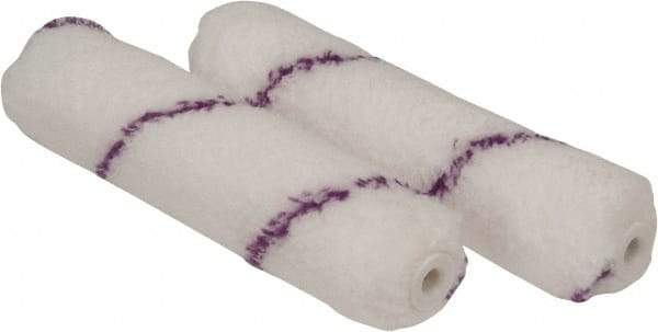 Premier Paint Roller - 1/2" Nap, 6-1/2" Wide Paint Mini Roller - Semi-Rough Texture, Microfiber - USA Tool & Supply
