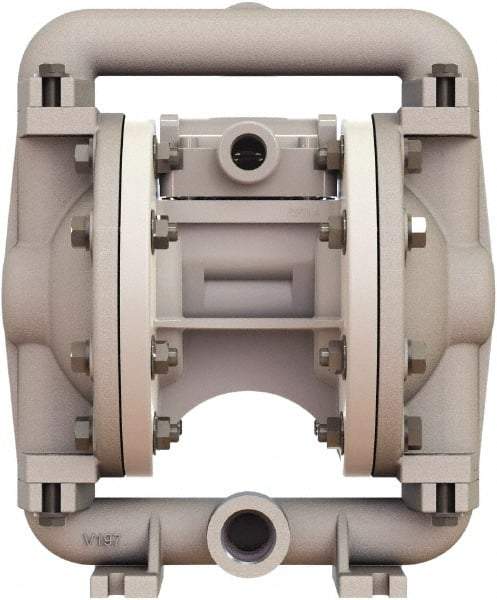 Versa-Matic - 1/2" NPT, Air Operated Diaphragm Pump - Buna-N Diaphragm, Aluminum Housing - USA Tool & Supply