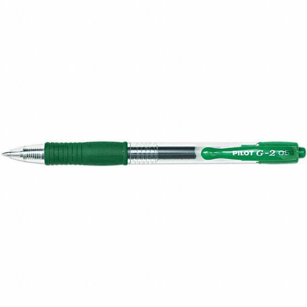 Pilot - Conical Roller Ball Pen - Green - USA Tool & Supply