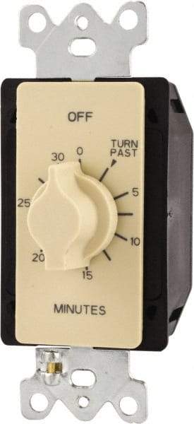 TORK nsi - 0 min to 30 min Indoor Analog Spring-wound Mechanical Timer - 125/250/277 VAC, 50/60 Hz, 2,500 Watts, 48 Modes - USA Tool & Supply