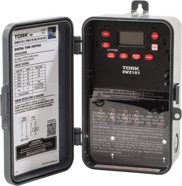 TORK nsi - Electrical Timers & Timer Switches Timer/Switch Type: Electronic Timer Switch Recommended Environment: Indoor/Outdoor - USA Tool & Supply