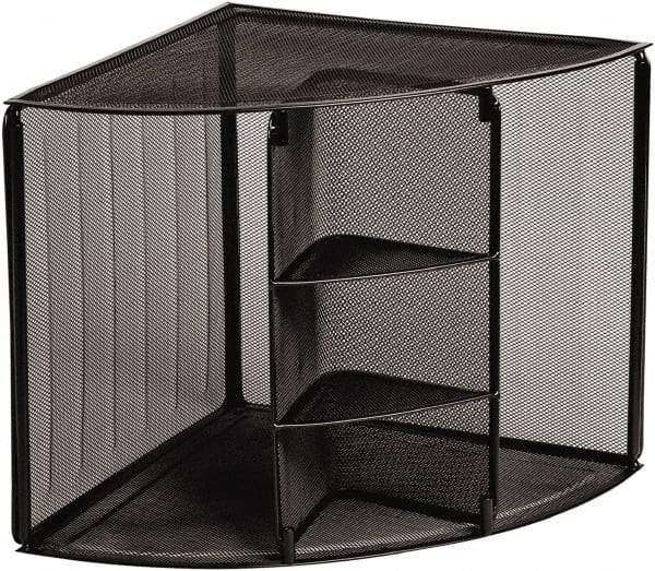 Rolodex - Black Desk Top Organizer - Mesh Metal - USA Tool & Supply