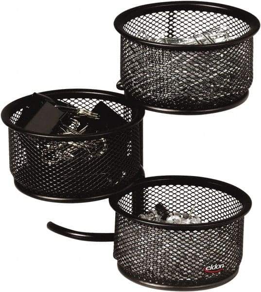 Rolodex - Black Desk Top Organizer - Mesh Metal - USA Tool & Supply