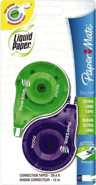Paper Mate Liquid Paper - 4.2mm x 12 m Correction Tape - USA Tool & Supply