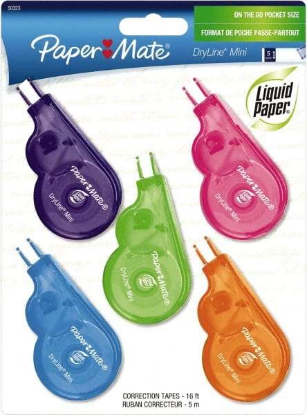 Paper Mate Liquid Paper - 5mm x 5 m Correction Tape - USA Tool & Supply