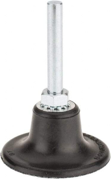 Value Collection - 2" Diam Quick-Change Type S Disc Backing Pad - 1/4" Shank Diam, Medium Density, 30,000 RPM, Roloc TS Compatible - USA Tool & Supply