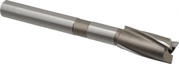 Cleveland - 23/32" Diam, 1/2" Shank, Diam, 3 Flutes, Straight Shank, Interchangeable Pilot Counterbore - USA Tool & Supply