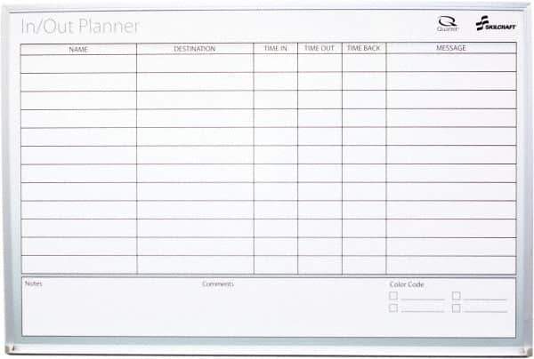Ability One - 2" High x 29" Wide Dry Erase - Non-Magnetic Mylar Laminated, 36" Deep - USA Tool & Supply