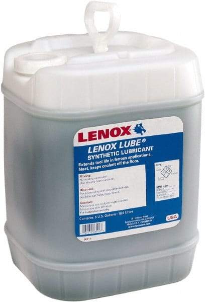 Lenox - Lenox Lube, 5 Gal Pail Sawing Fluid - Synthetic - USA Tool & Supply
