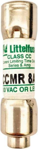 Value Collection - 250 VDC, 600 VAC, 8 Amp, Time Delay General Purpose Fuse - 300 at AC kA Rating - USA Tool & Supply