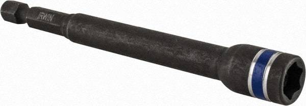 Irwin - 5/16" Magnetic Nutsetter - 1/4" Hex Drive, 4" OAL, 1/2" Socket Nose Diam - USA Tool & Supply