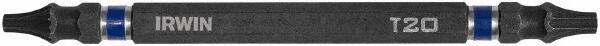Irwin - T15 x T20 D/E Torx Screwdriver Bit - 1/4" Hex Drive, 4" OAL - USA Tool & Supply