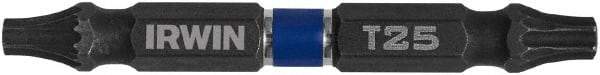 Irwin - T20 x T25 Torx Bit - 1/4" Hex Drive, 2-3/8" OAL - USA Tool & Supply