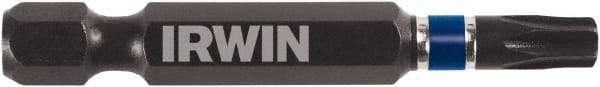 Irwin - T25 Torx Bit - 1/4" Hex Drive, 2" OAL - USA Tool & Supply