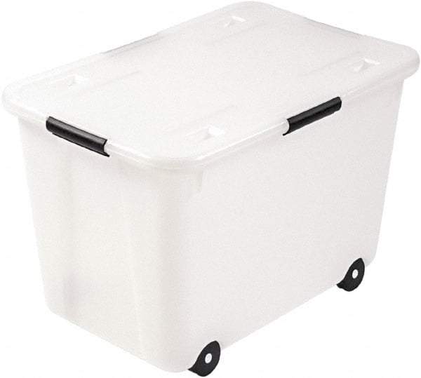 ADVANTUS - 1 Compartment, 23-3/4 Inch Wide x 15-3/4 Inch Deep x 15-3/4 Inch High, File Storage Box - Plastic, Clear - USA Tool & Supply