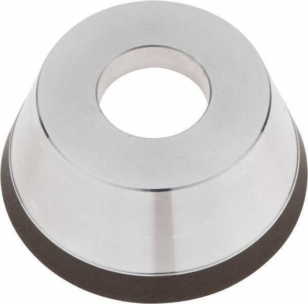 Tru-Maxx - 95mm Diam, 1-1/4" Hole Size, 1" Overall Thickness, 120 Grit, Type 11V9, Tool & Cutter Grinding Wheel - Fine Grade, CBN - USA Tool & Supply