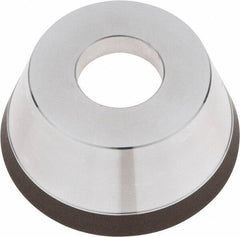 Tru-Maxx - 95mm Diam, 1-1/4" Hole Size, 1" Overall Thickness, 120 Grit, Type 11V9, Tool & Cutter Grinding Wheel - Fine Grade, CBN - USA Tool & Supply