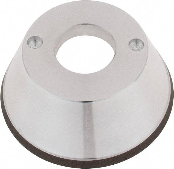 Tru-Maxx - 95mm Diam, 1-1/4" Hole Size, 1" Overall Thickness, 120 Grit, Type 11V9, Tool & Cutter Grinding Wheel - Fine Grade, CBN - USA Tool & Supply