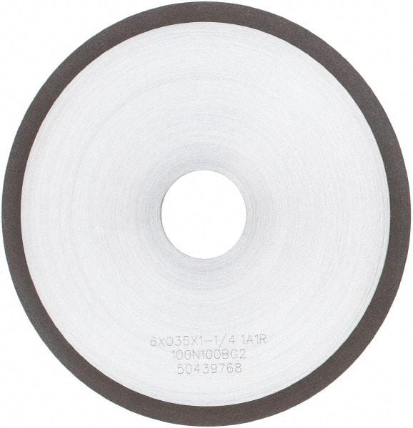 Tru-Maxx - 6" 100 Grit Diamond Cutoff Wheel - 0.035" Thick, 1-1/4" Arbor, Use with Angle Grinders - USA Tool & Supply