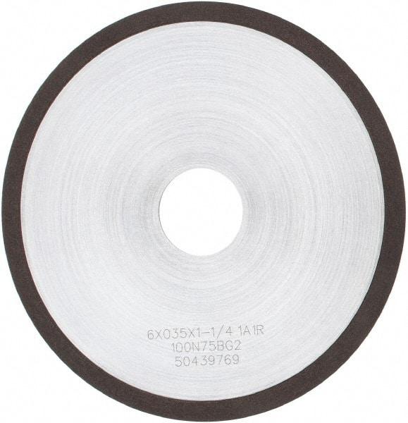 Tru-Maxx - 6" 100 Grit Diamond Cutoff Wheel - 0.035" Thick, 1-1/4" Arbor, Use with Angle Grinders - USA Tool & Supply
