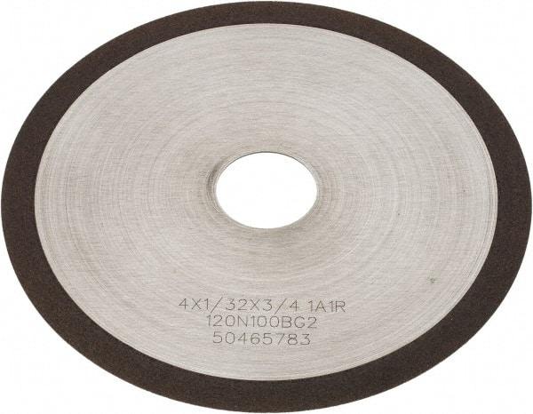 Tru-Maxx - 4" 120 Grit Diamond Cutoff Wheel - 1/32" Thick, 3/4" Arbor, Use with Angle Grinders - USA Tool & Supply