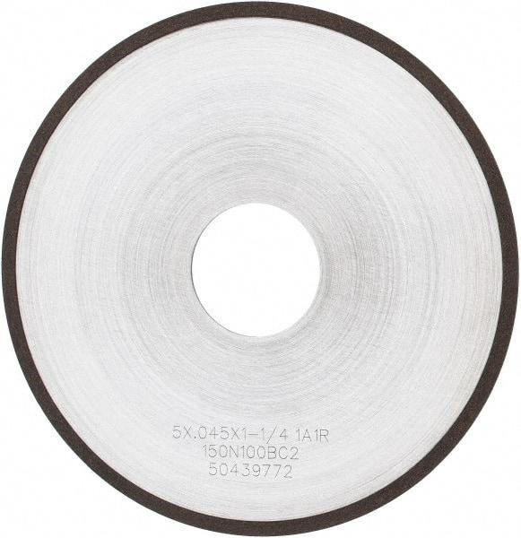 Tru-Maxx - 5" 150 Grit Diamond Cutoff Wheel - 0.045" Thick, 1-1/4" Arbor, Use with Angle Grinders - USA Tool & Supply
