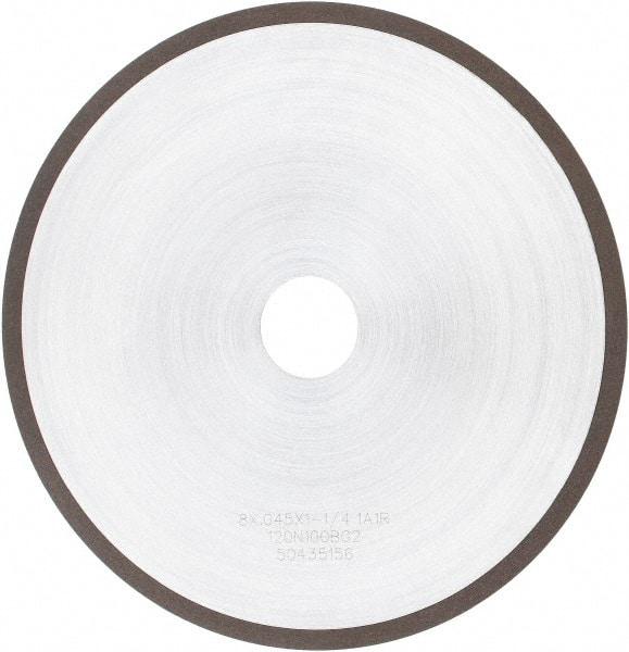 Tru-Maxx - 8" 120 Grit Diamond Cutoff Wheel - 0.045" Thick, 1-1/4" Arbor, Use with Angle Grinders - USA Tool & Supply