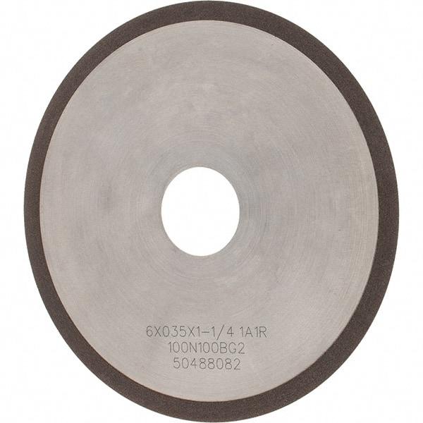Tru-Maxx - 6" 100 Grit Diamond Cutoff Wheel - 0.035" Thick, 1-1/4" Arbor, Use with Angle Grinders - USA Tool & Supply