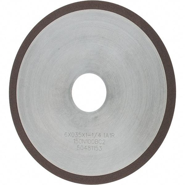 Tru-Maxx - 6" 150 Grit Diamond Cutoff Wheel - 0.035" Thick, 1-1/4" Arbor, Use with Angle Grinders - USA Tool & Supply