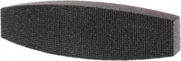 Tru-Maxx - 46 Grit Silicon Carbide Boat (Shape) Polishing Stone - Coarse Grade, 2-1/2" Wide x 9" Long x 1-1/2" Thick - USA Tool & Supply