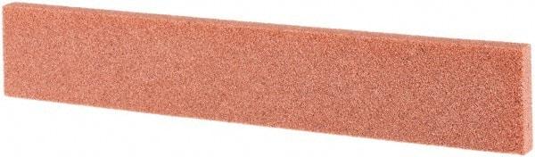 Tru-Maxx - 100 Grit Aluminum Oxide Rectangular Roughing Stone - Fine Grade, 1" Wide x 6" Long x 1/4" Thick - USA Tool & Supply