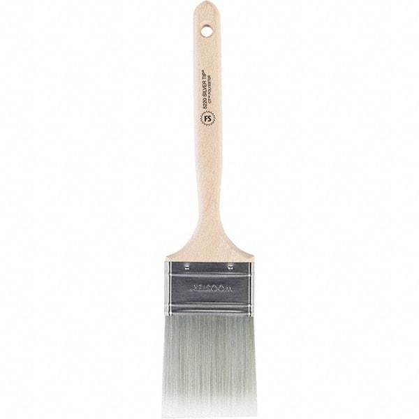 Wooster Brush - 2-1/2" Flat Polyester Sash Brush - 2-15/16" Bristle Length, 7-1/2" Wood Handle - USA Tool & Supply