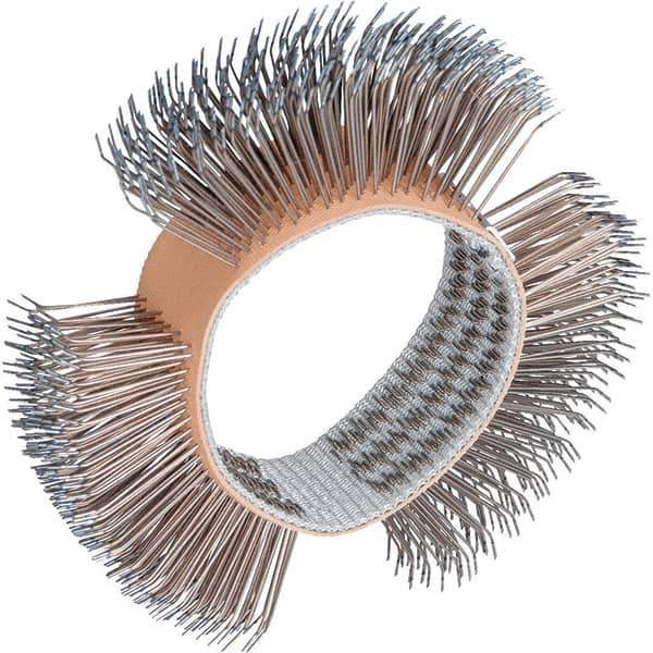 Dynabrade - 4" OD, Bent Filament Wheel Brush - 3/4" Face Width - USA Tool & Supply