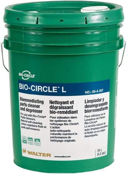 Bio-Circle - 5.3 Gal Bucket Parts Washer Fluid - Water-Based - USA Tool & Supply