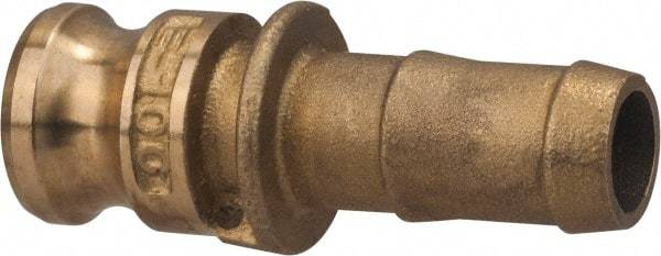Value Collection - 1" Brass Cam & Groove Suction & Discharge Hose Male Adapter Hose Shank - Part E, 1,000 Max psi - USA Tool & Supply