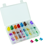 88 Pc. Master Auto Fuse Assortment - Zinc electrodes - USA Tool & Supply
