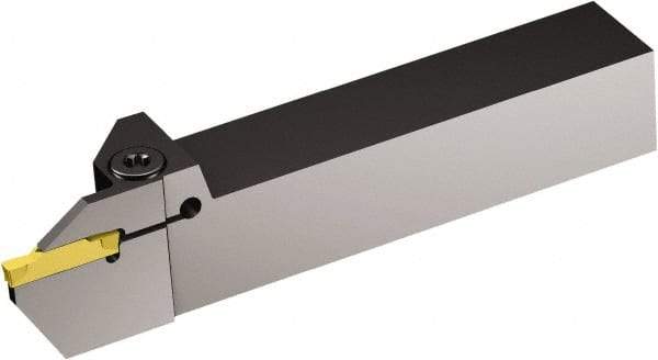 Sandvik Coromant - External Thread, 0.4" Max Depth of Cut, 2.39mm Min Groove Width, 5" OAL, Right Hand Indexable Grooving Cutoff Toolholder - 1" Shank Height x 1" Shank Width, N123F2-0250-CM Insert Style, RF123..B Toolholder Style, Series CoroCut 1-2 - USA Tool & Supply