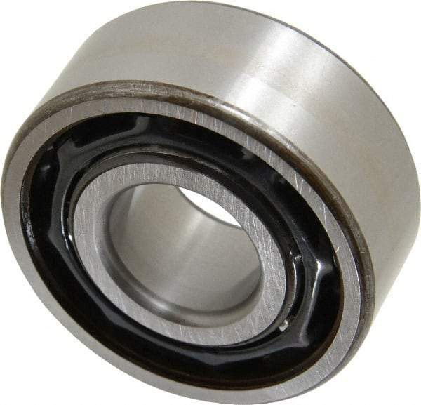 SKF - 25mm Bore Diam, 62mm OD, Open Angular Contact Radial Ball Bearing - 25.4mm Wide, 2 Rows, Round Bore, 20,400 Lb Static Capacity, 30,700 Lb Dynamic Capacity - USA Tool & Supply