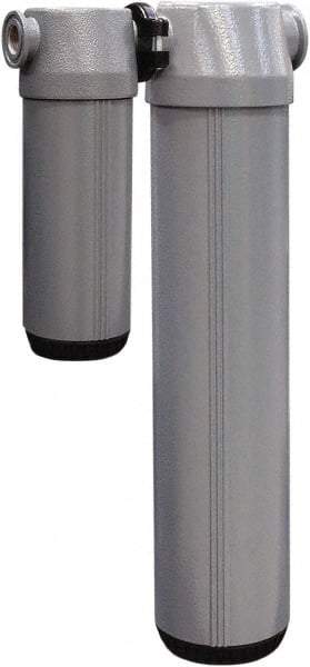 Alpha-Pure - 25 CFM at 100 psi Inlet, 28.75 CFM at 150 psi, 25 CFM at 100 psi Outlet, Desiccant Air Dryer - 1/2" Female NPT x 4.27" Long x 8.8" Wide x 22" High - USA Tool & Supply