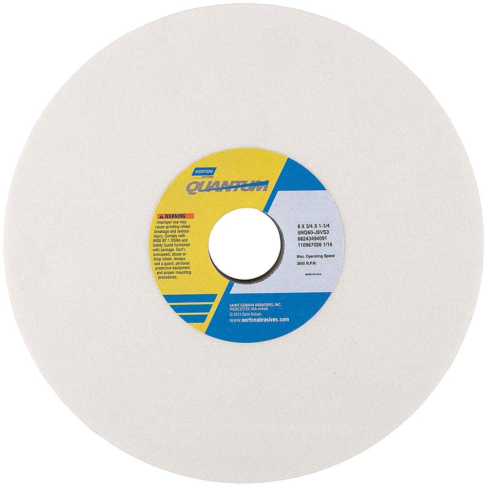 Norton - Tool & Cutter Grinding Wheels Wheel Type: Type 1 Wheel Diameter (Inch): 8 - USA Tool & Supply