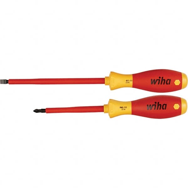 Wiha - Screwdriver Sets Screwdriver Types Included: Slotted; Phillips Number of Pieces: 2 - USA Tool & Supply