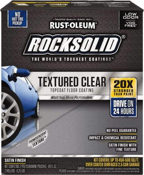 Rust-Oleum - 120 oz Satin Textured Topcoat - Low Odor & Chemical Resistant - USA Tool & Supply