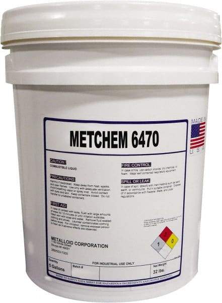 Metalloid - MetChem 6470, 5 Gal Pail Cutting Fluid - Synthetic - USA Tool & Supply