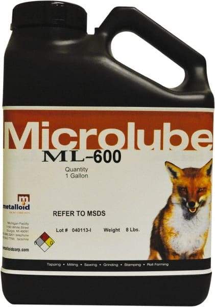 Metalloid - Microlubricant ML-600, 55 Gal Drum Cutting & Sawing Fluid - Synthetic - USA Tool & Supply