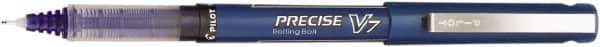 Pilot - Precision Point Roller Ball Pen - Blue - USA Tool & Supply